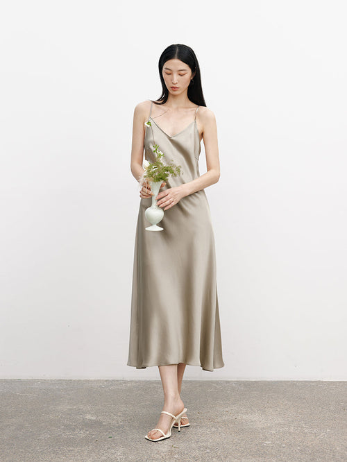 Load image 1 in gallery view. Acetate Slip Dress