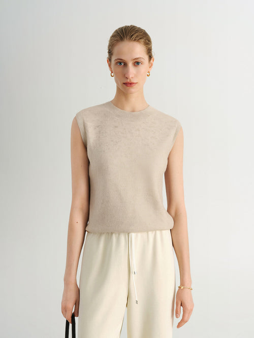 Load image 1 in gallery view. Pure Cashmere Crewneck Tank