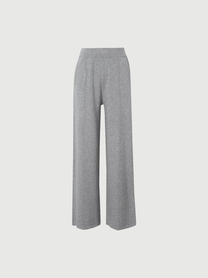 Straight Fit Jersey Trousers