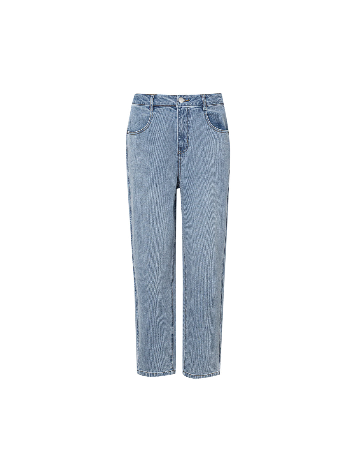 Cropped Pure Cotton Jeans