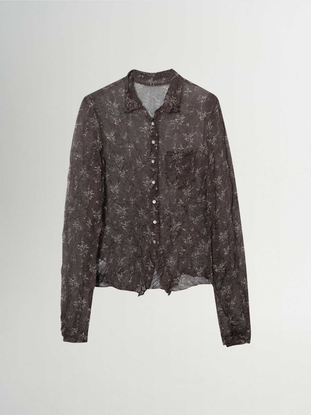 Plissé Print Micro-Pleat Blouse