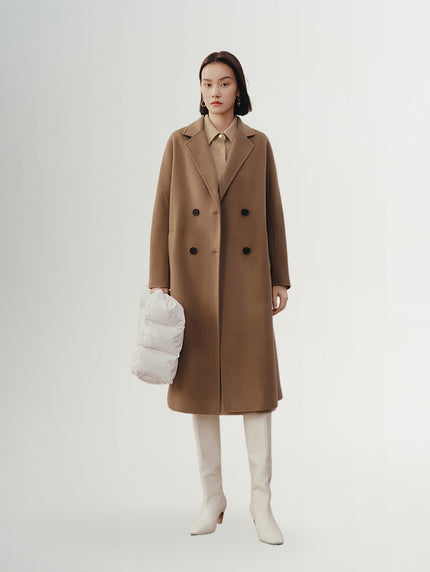 Pure Wool Midi Coat