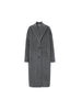 Peak Lapel Alpaca Wool Long Coat