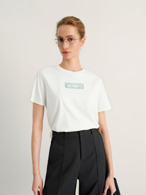 Load image 1 in gallery view. Pure Cotton T-shirt