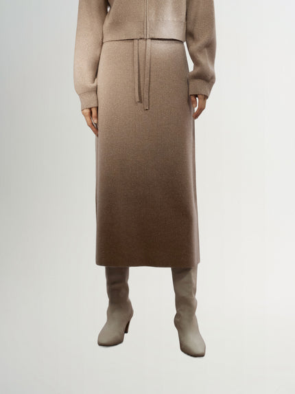 Wool Midi Skirt