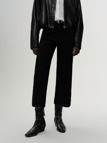 Cropped Straight Jeans