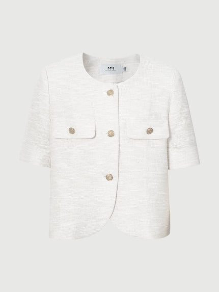 Short Sleeved Button Jacket