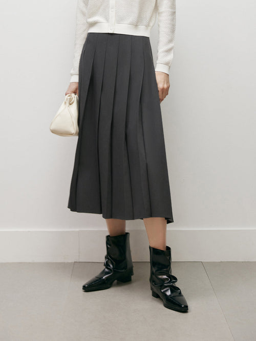 Load image 1 in gallery view. Pleated Skirt