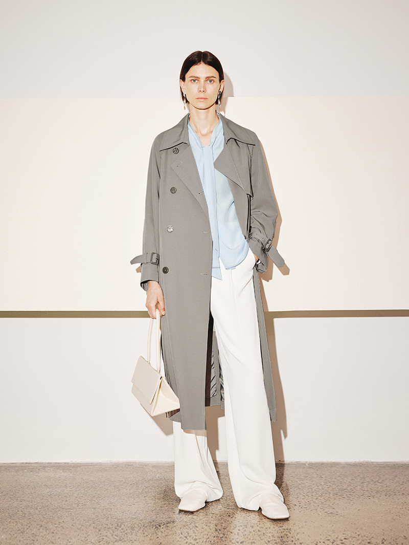 Notch Lapel Trench Coat