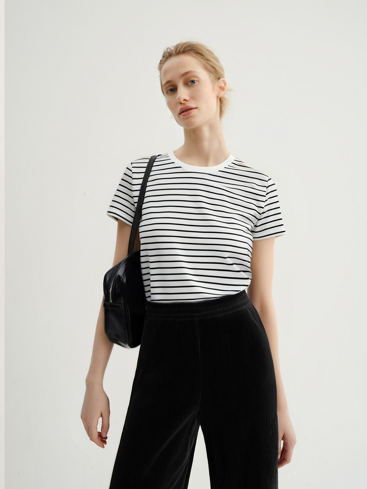 Striped Pure Cotton T-shirt