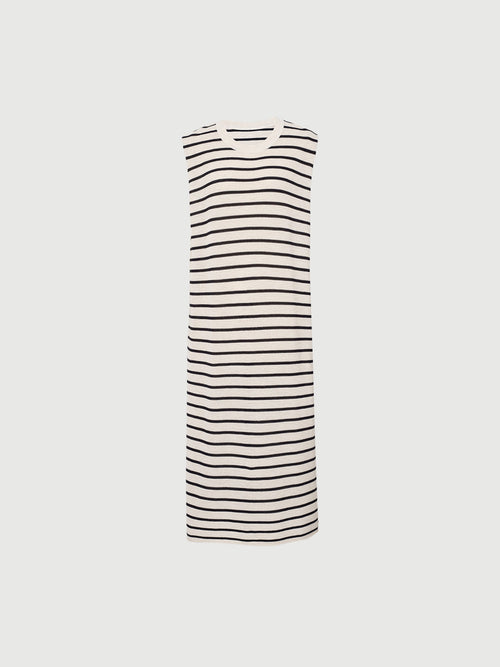 Load image 1 in gallery view. Stripe Sleeveless Jersey Dress