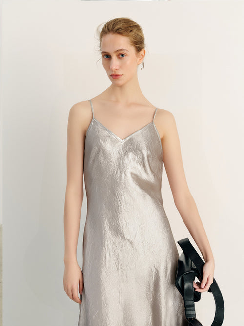 Load image 1 in gallery view. Pure Acetate Slip Dress