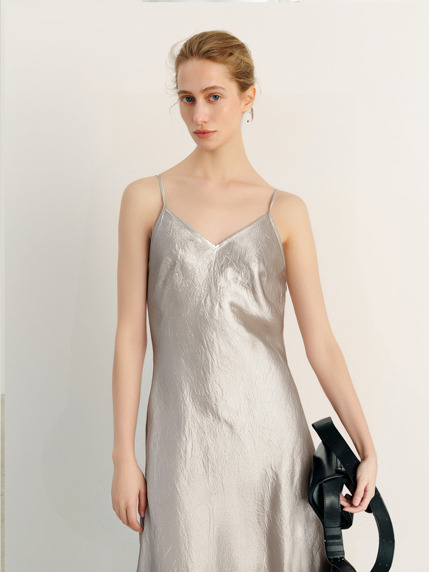 Pure Acetate Slip Dress