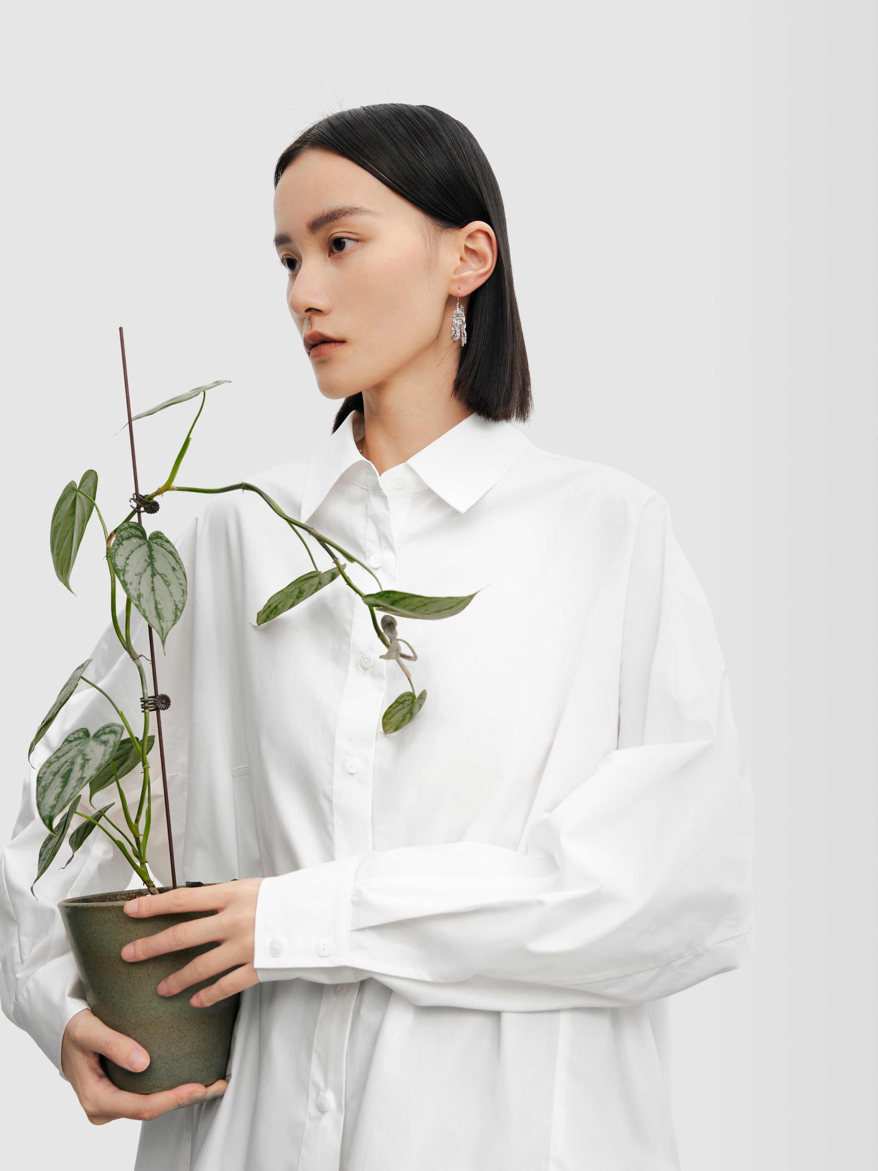 Cotton Button-Up Shirt