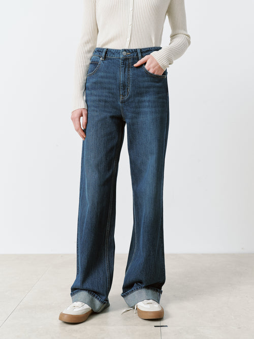 Load image 1 in gallery view. Straight-Leg Jeans