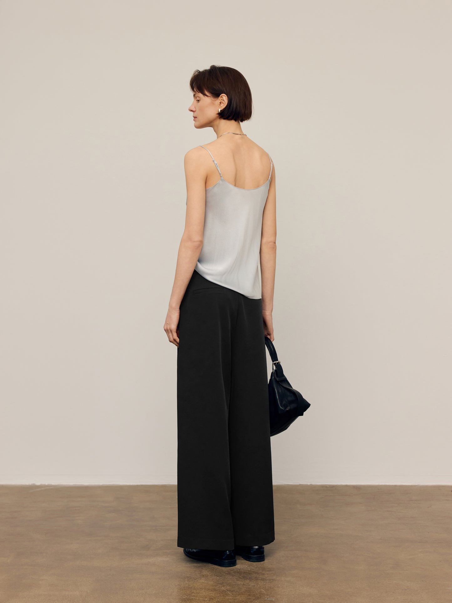 Silk Cowl-Neck Camisole
