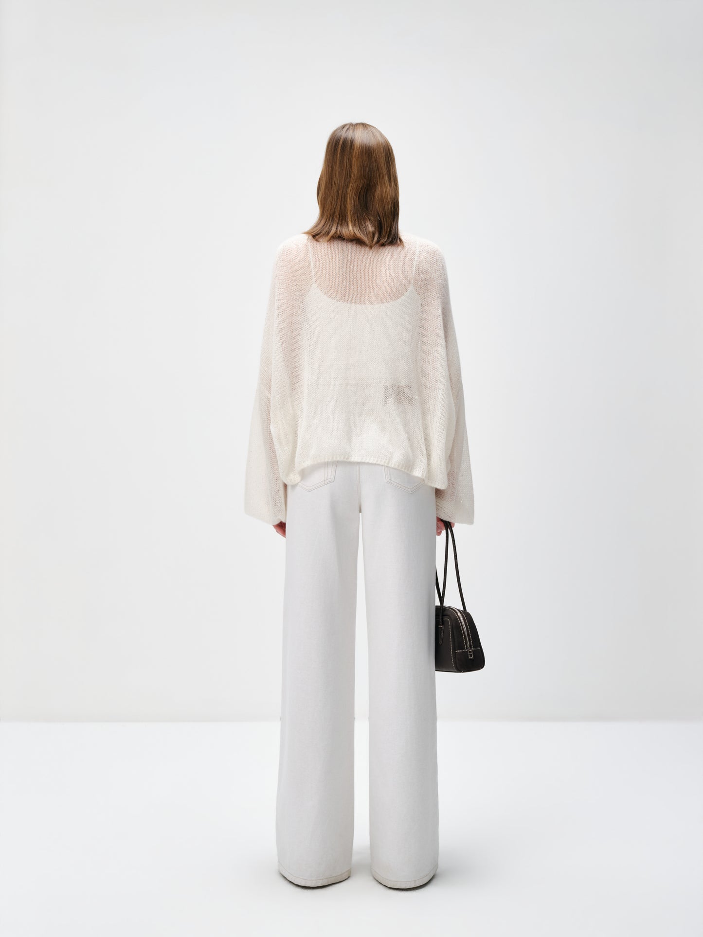 Cotton-Linen Wide Leg Trousers