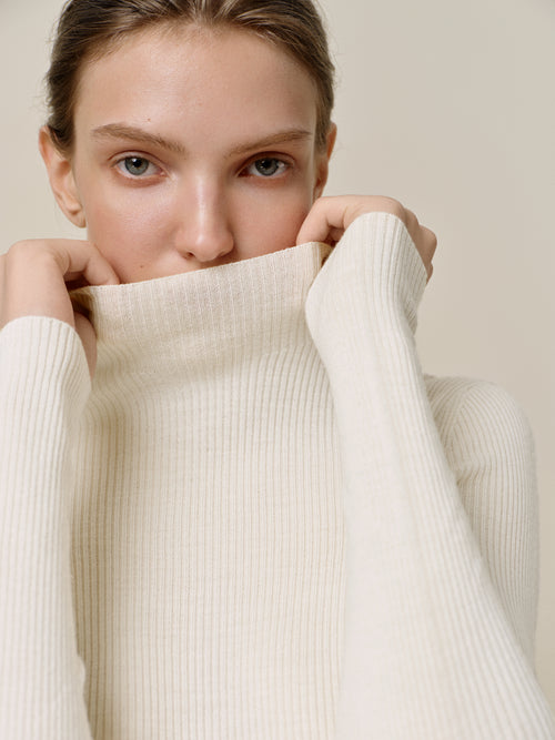Load image 1 in gallery view. Turtleneck Cashmere Sweater