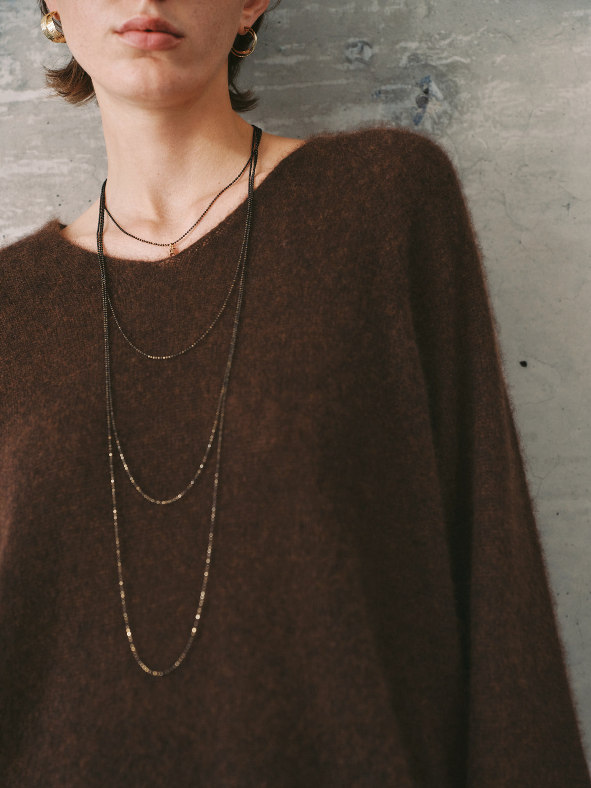 V-Neck Relaxed Silk-Cashmere Sweater