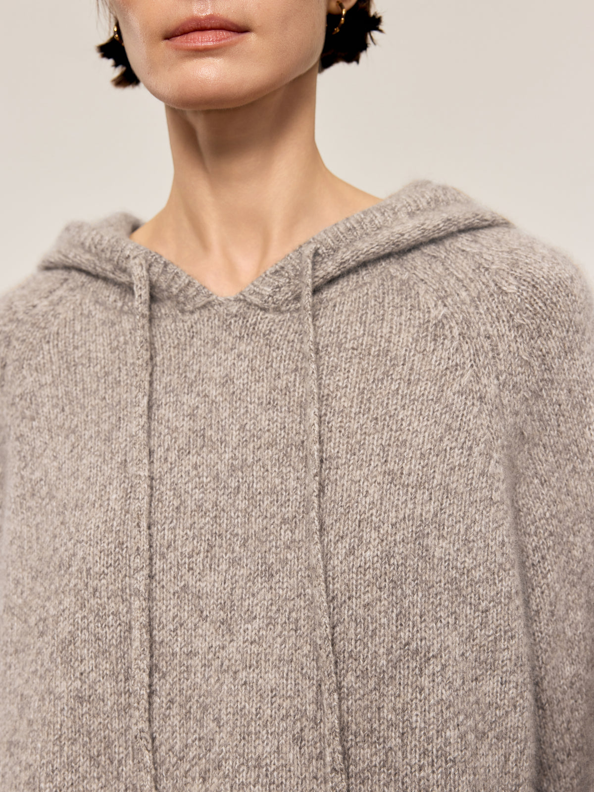 Cashmere-Silk Hooded Sweater