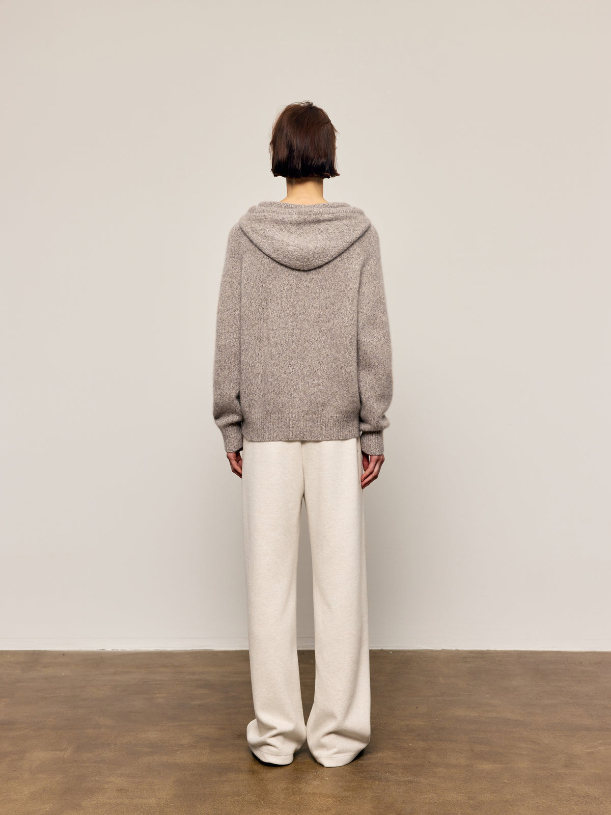 Cashmere-Silk Hooded Sweater