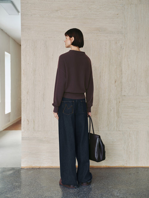 Load image 1 in gallery view. Textured Cashmere Wool Sweater