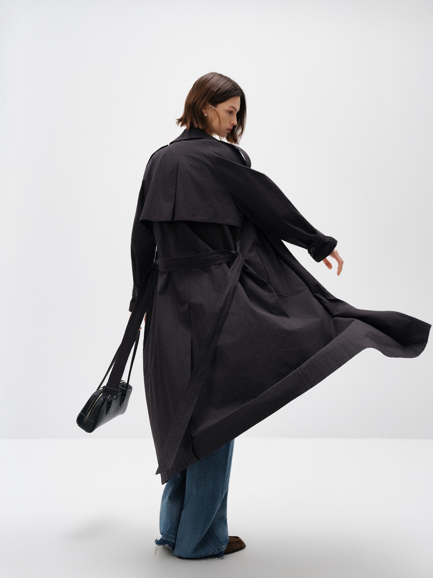 Classic Cotton Double-Breasted Trench Coat