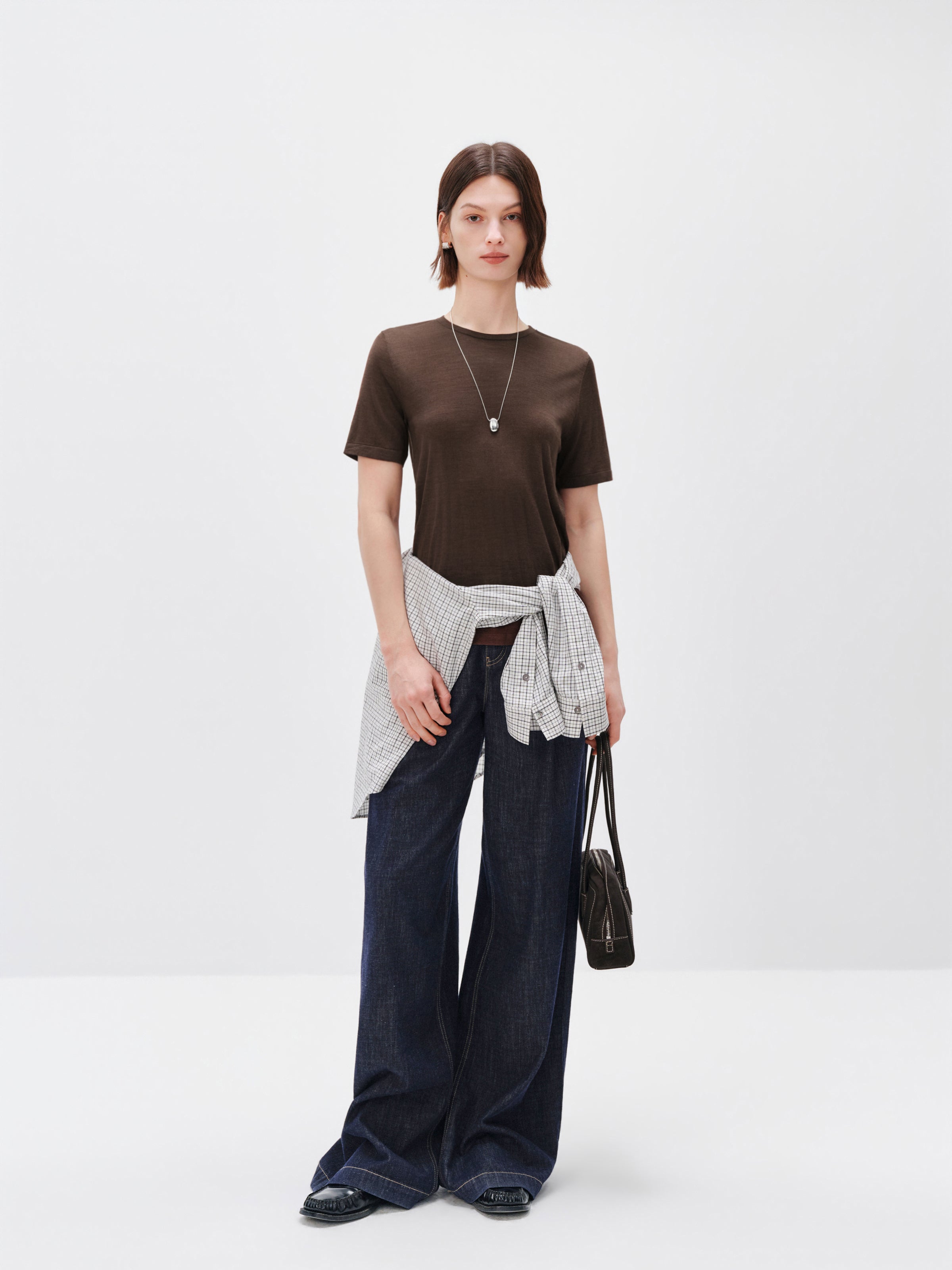 Wide-Leg Cotton Jeans