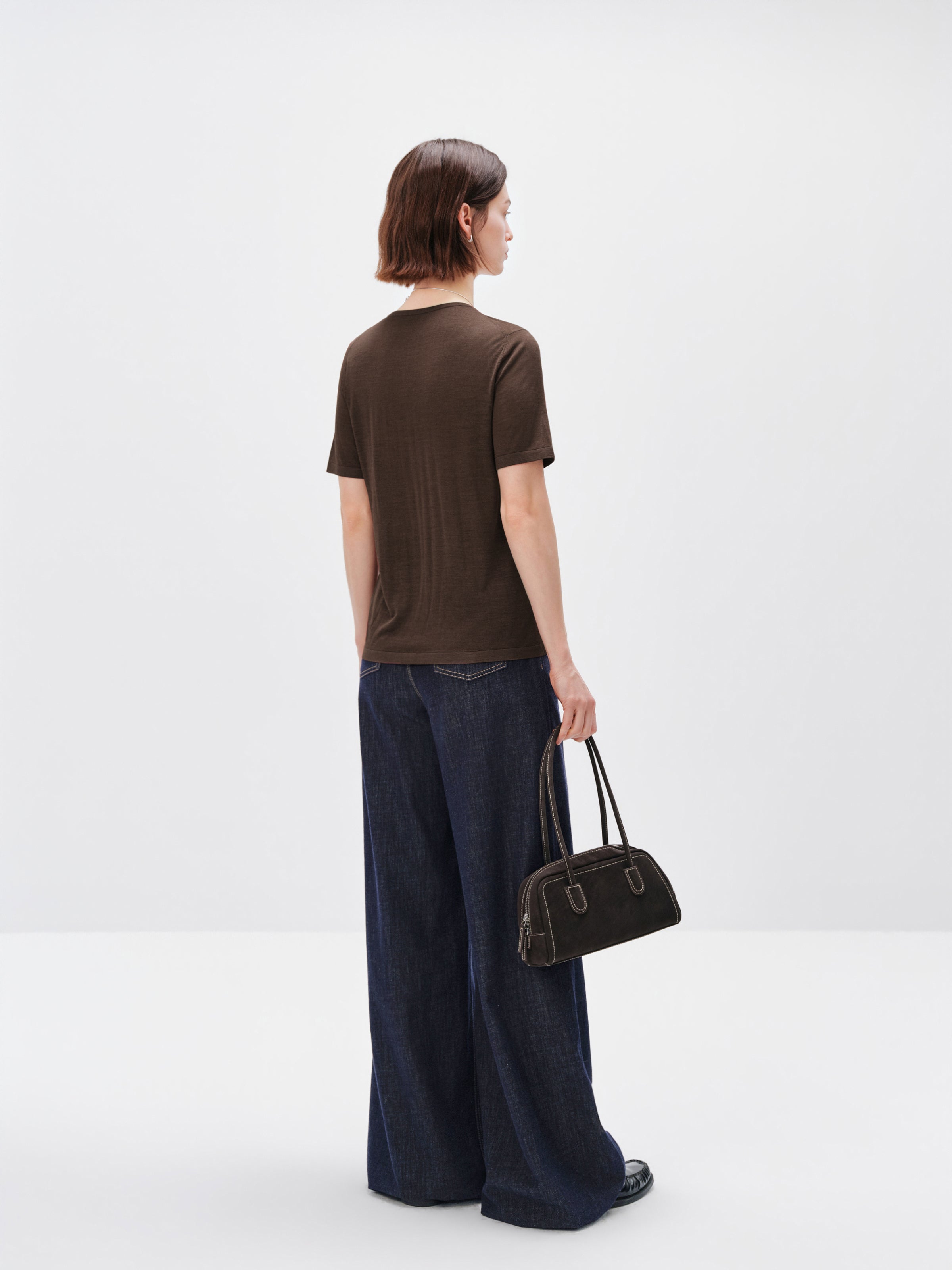 Wide-Leg Cotton Jeans