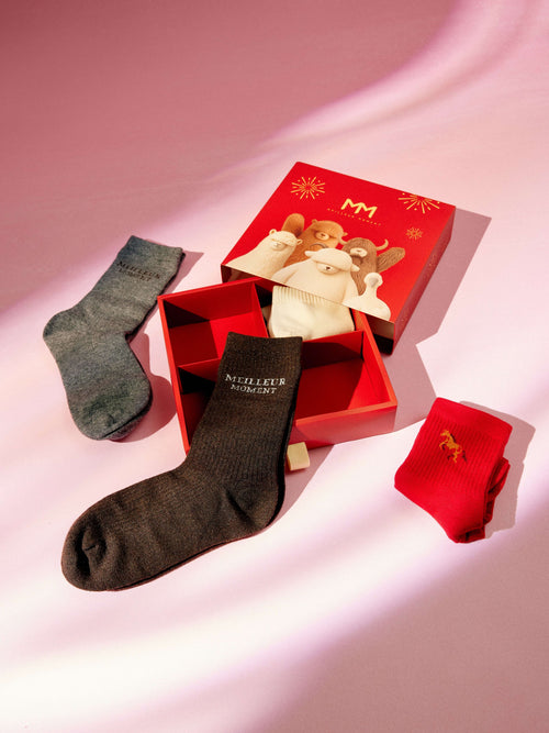 Load image 1 in gallery view. The Daily Essential Sock Set | 4-Pair Curated Gift Box