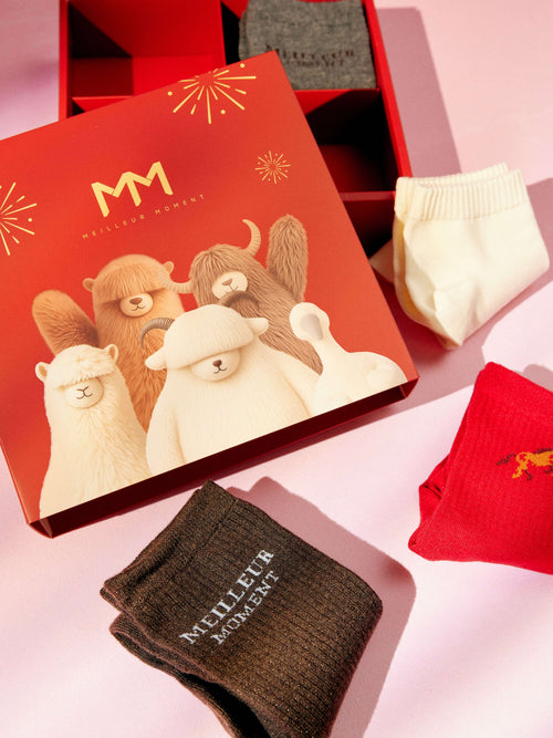 Load image 1 in gallery view. The Daily Essential Sock Set | 4-Pair Curated Gift Box