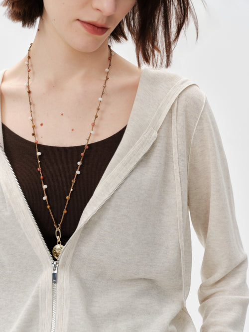 Load image 1 in gallery view. Relaxed Lightweight Zip-Front Hoodie