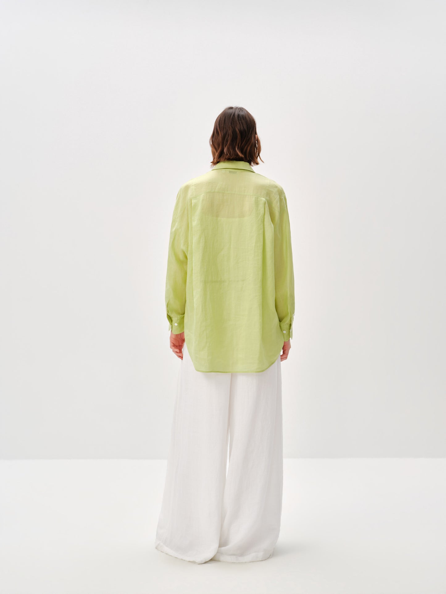 Pure Linen Relaxed Long-Sleeve Shirt