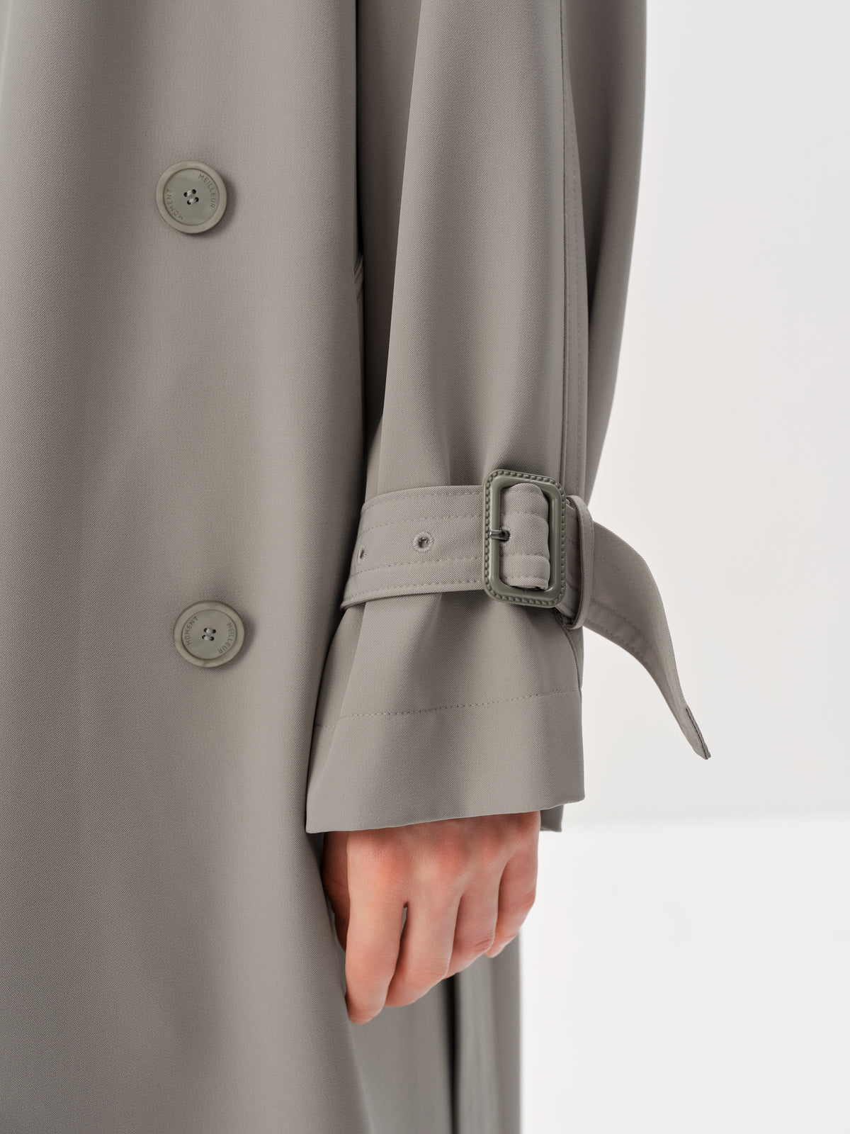 Sleek Midi Trench Coat