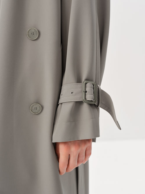 Load image 1 in gallery view. Sleek Midi Trench Coat
