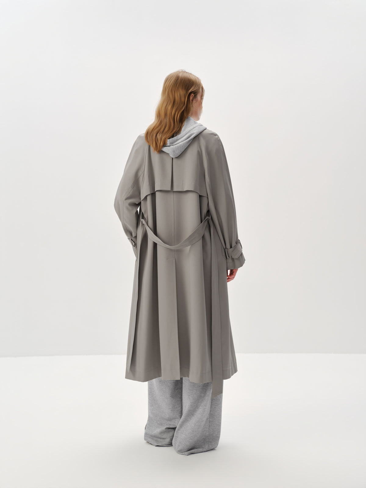 Sleek Midi Trench Coat