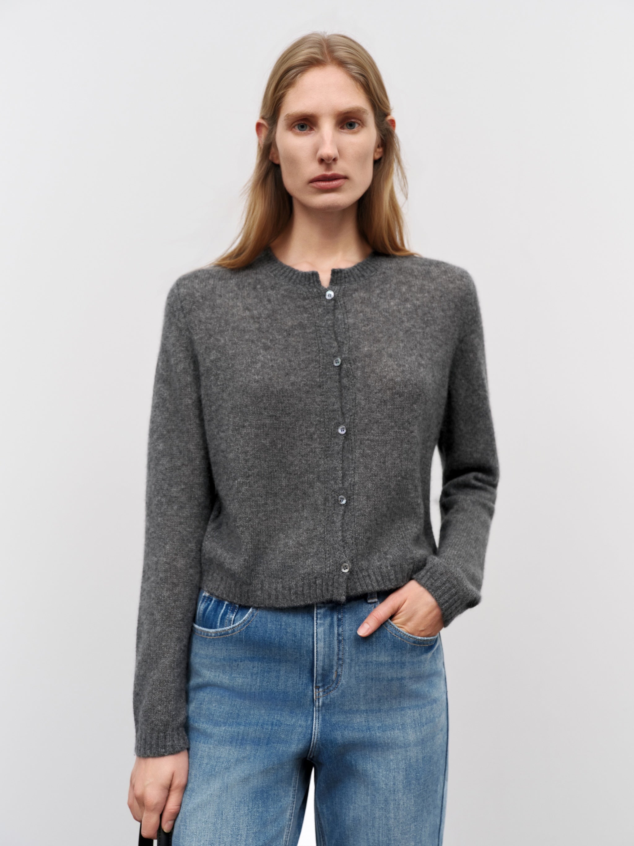 Silk-Cashmere Cardigan