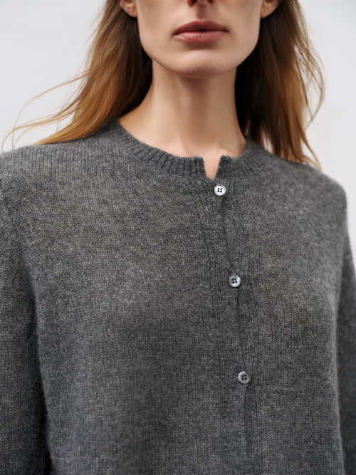 Load image 1 in gallery view. Silk-Cashmere Cardigan