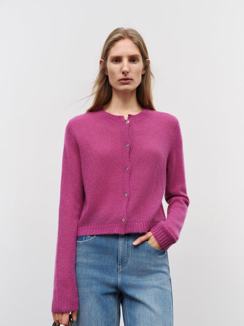 Load image 1 in gallery view. Silk-Cashmere Cardigan