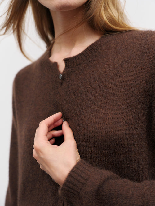 Load image 1 in gallery view. Silk-Cashmere Cardigan