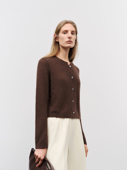 Load image 1 in gallery view. Silk-Cashmere Cardigan