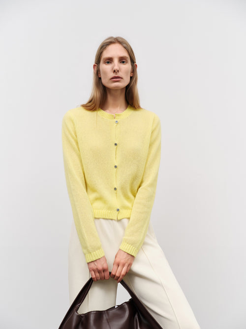 Load image 1 in gallery view. Silk-Cashmere Cardigan
