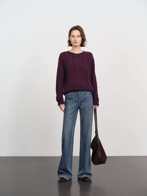 Load image 1 in gallery view. Lightweight Cashmere Crewneck Sweater