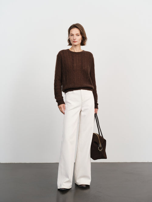 Load image 1 in gallery view. Lightweight Cashmere Crewneck Sweater