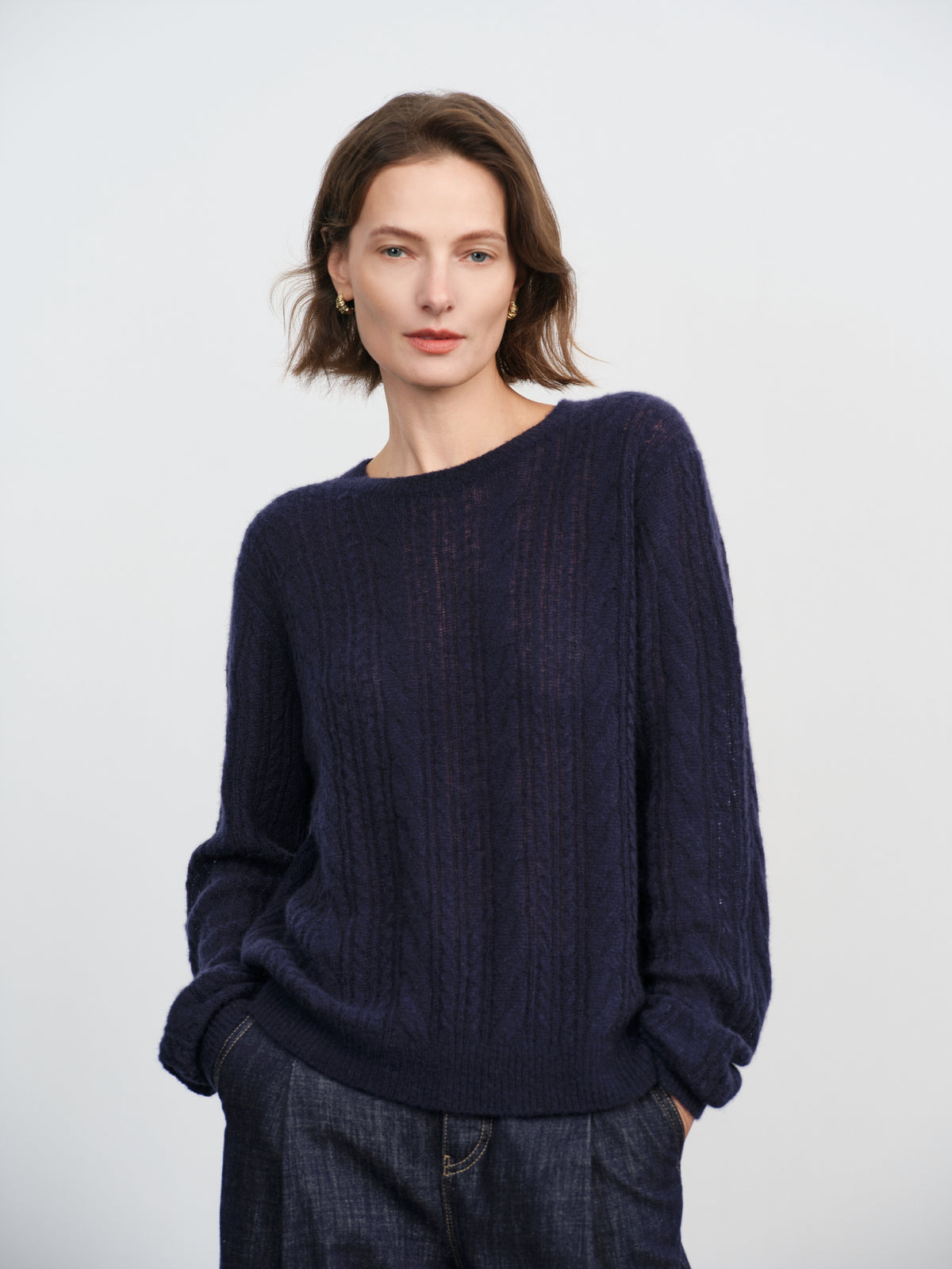 Lightweight Cashmere Crewneck Sweater