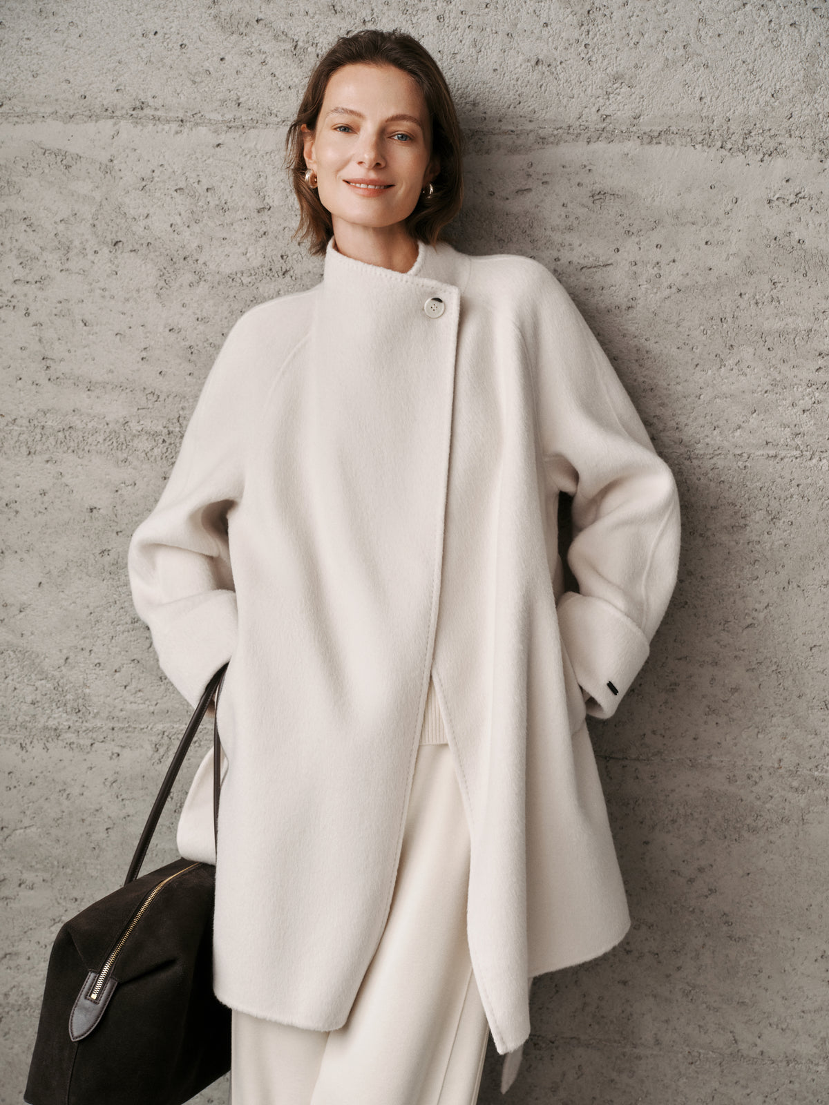 Belted Wool-Cashmere Coat