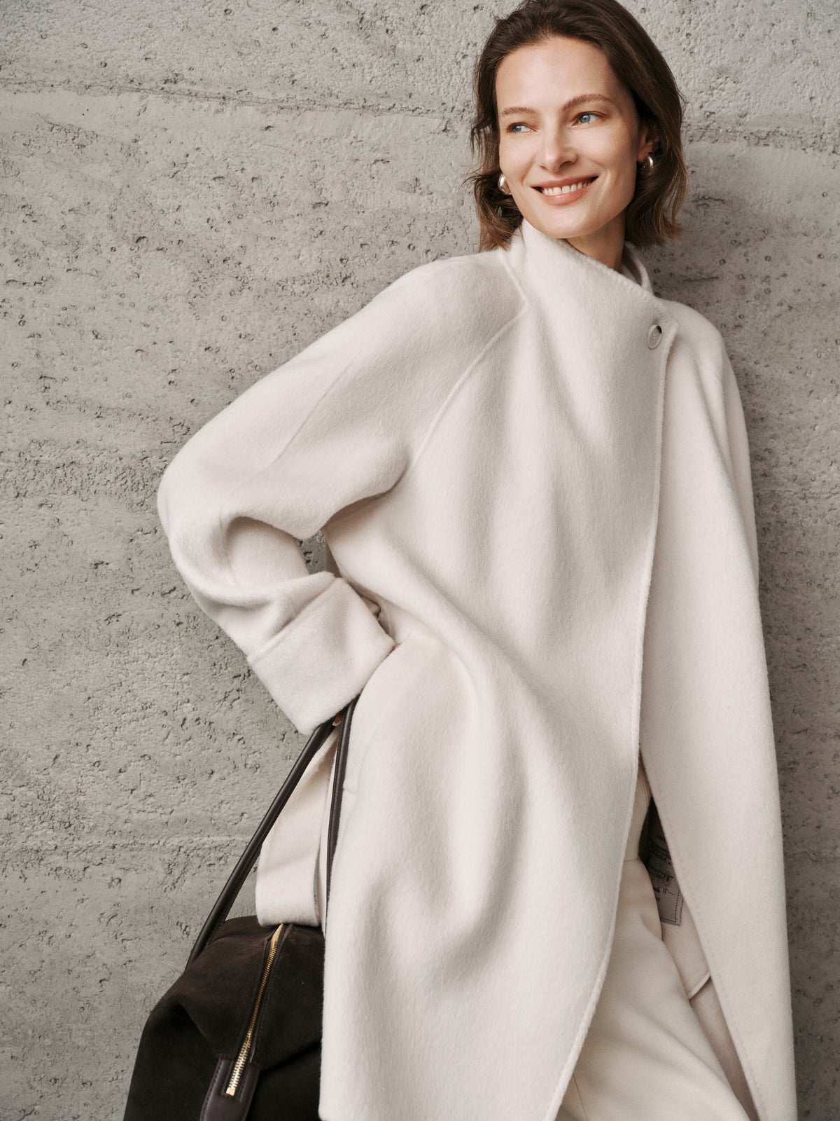 Belted Wool-Cashmere Coat