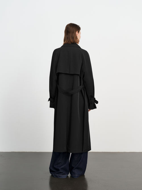 Load image 1 in gallery view. Sleek Midi Trench Coat
