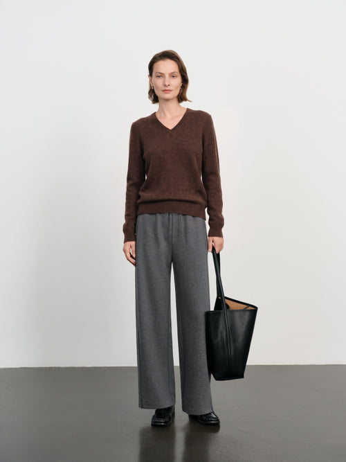 Load image 1 in gallery view. Relaxed V-Neck Raglan Sweater