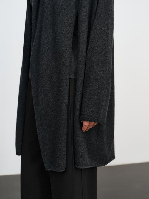 Load image 1 in gallery view. Pure Cashmere Open-Front Coatigan